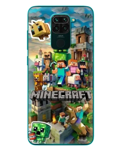Чохол для Xiaomi Redmi 10X з картинкою «Замок Minecraft»