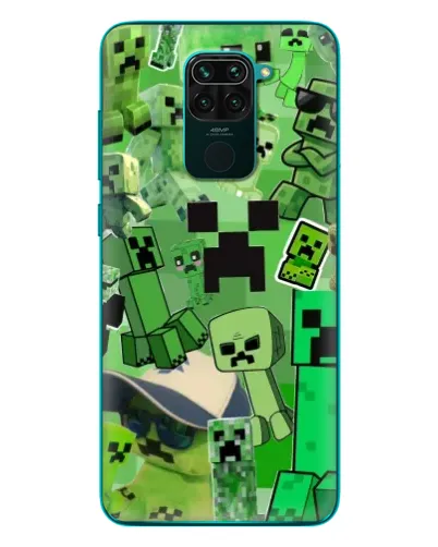 Чохол для Xiaomi Redmi 10X з картинкою «Кріпери Minecraft»