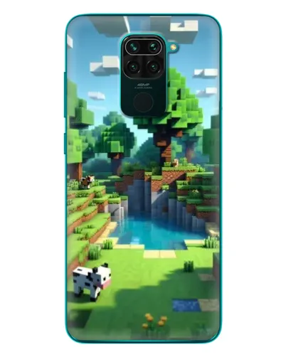 Чохол для Xiaomi Redmi 10X з картинкою «Minecraft літній день»