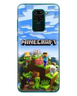 Чохол для Xiaomi Redmi 10X з картинкою «Minecraft класичний світ»