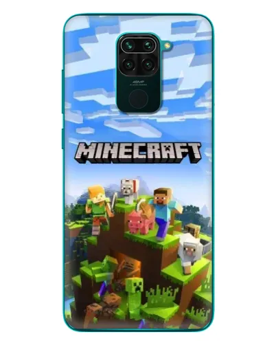 Чохол для Xiaomi Redmi 10X з картинкою «Minecraft класичний світ»