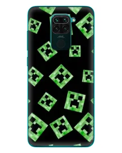 Чохол для Xiaomi Redmi 10X з картинкою «Паттерн з кріперами»