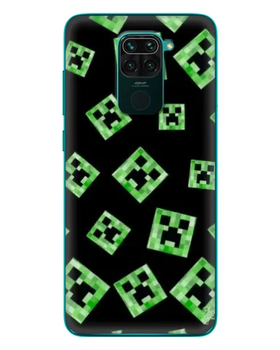Чохол для Xiaomi Redmi 10X з картинкою «Паттерн з кріперами»