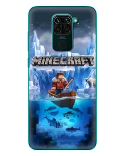 Чохол для Xiaomi Redmi 10X з картинкою «Minecraft льодянийсвіт»