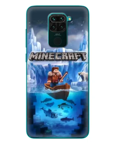 Чохол для Xiaomi Redmi 10X з картинкою «Minecraft льодянийсвіт»