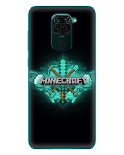 Чохол для Xiaomi Redmi 10X з картинкою «Minecraft Diamond лого»