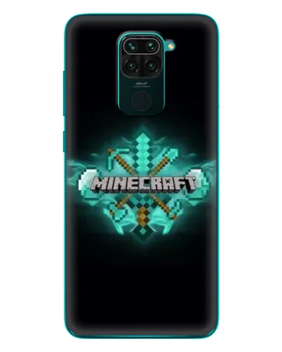 Чохол для Xiaomi Redmi 10X з картинкою «Minecraft Diamond лого»