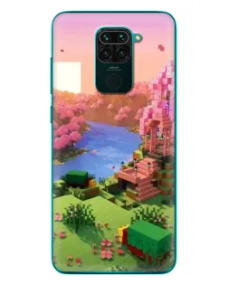 Чохол для Xiaomi Redmi 10X з картинкою «Рожеве дерево Minecraft»