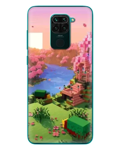 Чохол для Xiaomi Redmi 10X з картинкою «Рожеве дерево Minecraft»