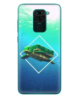 Чохол для Xiaomi Redmi 10X з картинкою «Черепаха Minecraft»