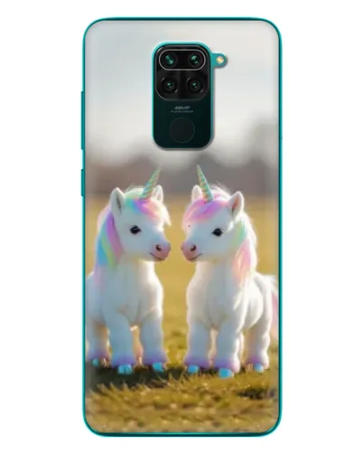 Чехол для Xiaomi Redmi 10X с картинкой «Пара единорогов» Чехол для Xiaomi Redmi 10X с картинкой «Пара единорогов»