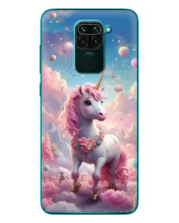 Чехол для Xiaomi Redmi 10X с картинкой «Единорог среди облаков»
