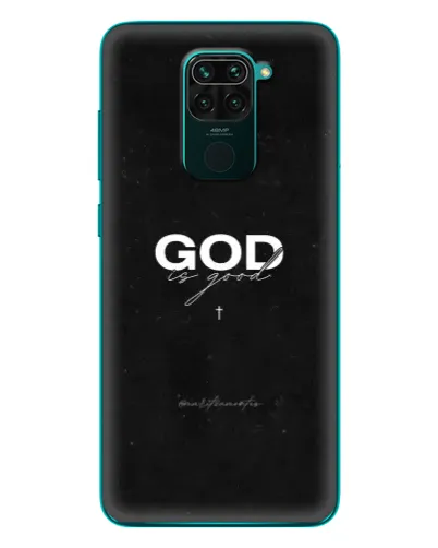 Чехол для Xiaomi Redmi 10X с картинкой «GOD — Бог над всем»