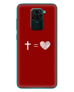 Чехол для Xiaomi Redmi 10X с картинкой «Уравнение любви»