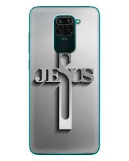 Чехол для Xiaomi Redmi 10X с картинкой «Металлический крест Jesus»