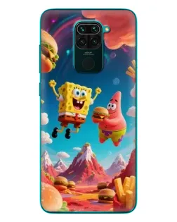 Чехол для Xiaomi Redmi 10X с картинкой «Космический фастфуд»