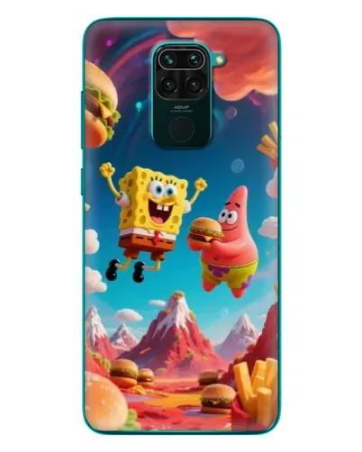 Чехол для Xiaomi Redmi 10X с картинкой «Космический фастфуд»