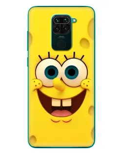 Чехол для Xiaomi Redmi 10X с картинкой «Губка Боб улыбка»