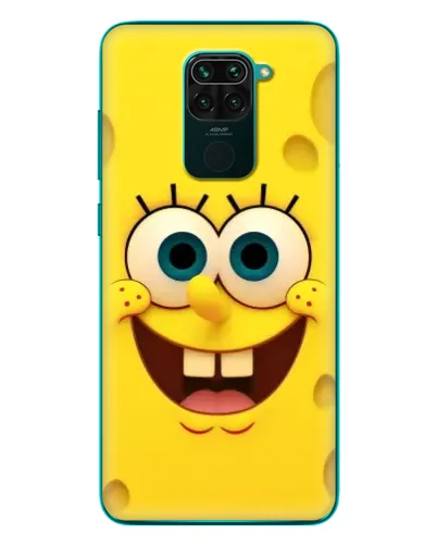 Чехол для Xiaomi Redmi 10X с картинкой «Губка Боб улыбка»