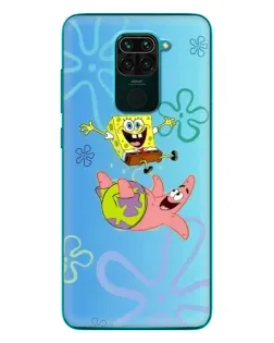 Чехол для Xiaomi Redmi 10X с картинкой «Спанч Боб и Патрик»