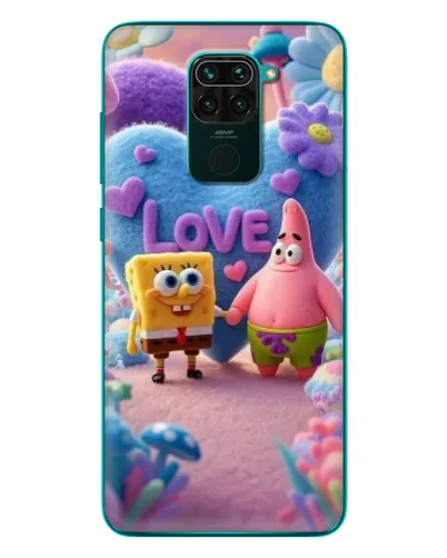 Чехол для Xiaomi Redmi 10X с картинкой «Губка Боб Патрик»