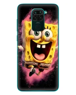 Чехол для Xiaomi Redmi 10X с картинкой «Взрывной Спанч Боб»