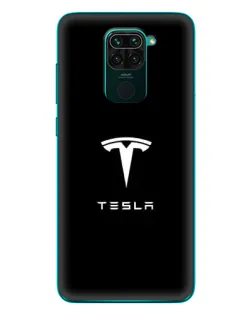 Чехол для Xiaomi Redmi 10X с картинкой «Tesla White Logo»