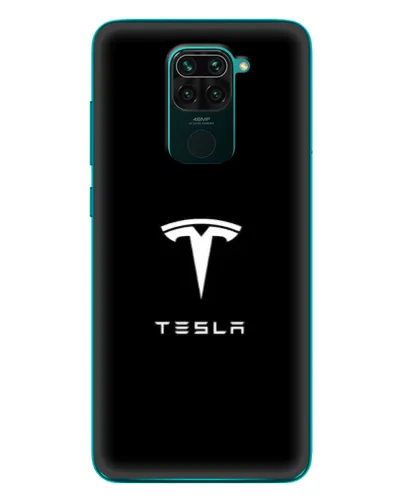 Чехол для Xiaomi Redmi 10X с картинкой «Tesla White Logo»