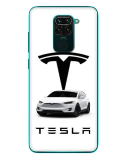 Чехол для Xiaomi Redmi 10X с картинкой «Tesla White Style»