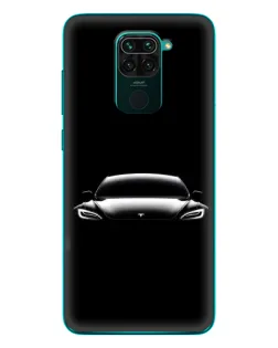 Чехол для Xiaomi Redmi 10X с картинкой «Фары Tesla Night»