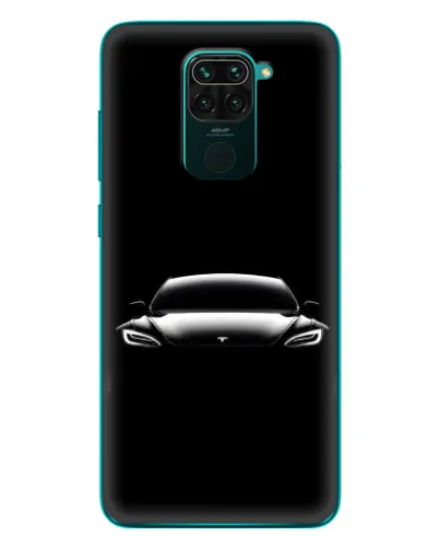 Чехол для Xiaomi Redmi 10X с картинкой «Фары Tesla Night»