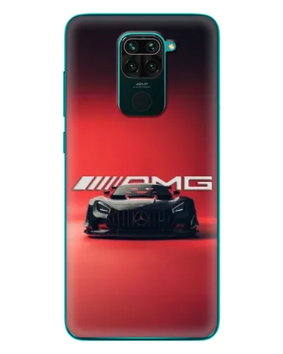 Чехол для Xiaomi Redmi 10X с картинкой «Mercedes AMG — красная линия»