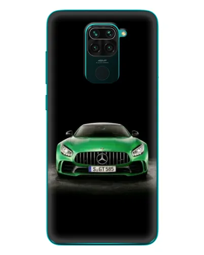 Чехол для Xiaomi Redmi 10X с картинкой «Mercedes — неоновый лого»