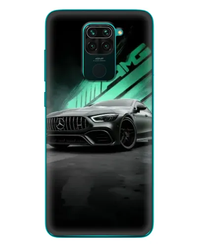 Чехол для Xiaomi Redmi 10X с картинкой «Темный Mercedes AMG»