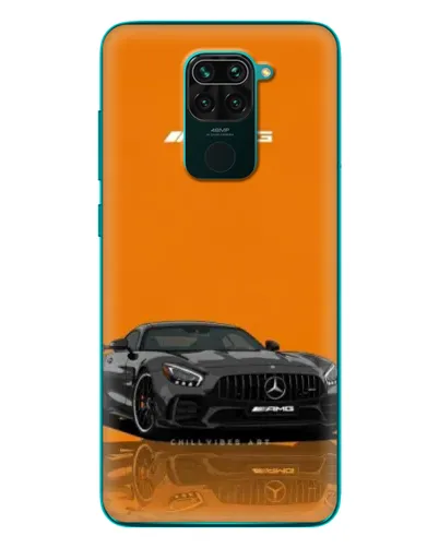 Чехол для Xiaomi Redmi 10X с картинкой «Оранжевый Mercedes AMG»