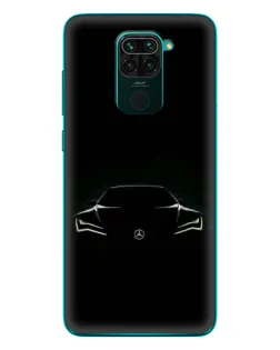 Чехол для Xiaomi Redmi 10X с картинкой «Mercedes — силуэт авто»