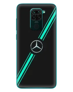 Чехол для Xiaomi Redmi 10X с картинкой «Спортивные линии Mercedes»