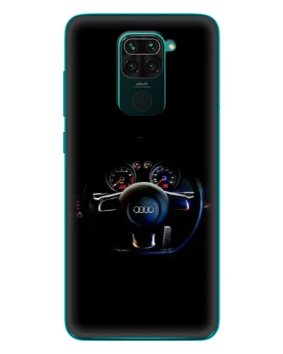 Чехол для Xiaomi Redmi 10X с картинкой «Салон Audi — руль»