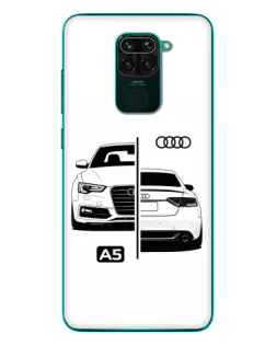Чехол для Xiaomi Redmi 10X с картинкой «Audi — контрастный дизайн»