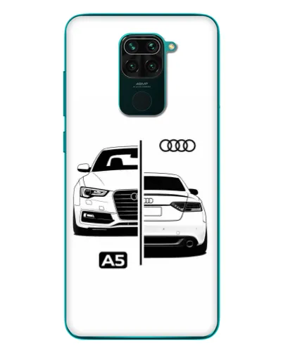 Чехол для Xiaomi Redmi 10X с картинкой «Audi — контрастный дизайн»