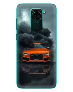 Чехол для Xiaomi Redmi 10X с картинкой «Audi в облаках дыма»