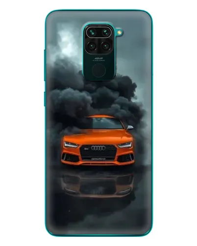 Чехол для Xiaomi Redmi 10X с картинкой «Audi в облаках дыма»