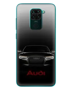 Чехол для Xiaomi Redmi 10X с картинкой «Audi — градиентный контур»