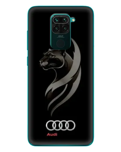Чехол для Xiaomi Redmi 10X с картинкой «Графика — пантера и Audi»