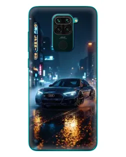 Чехол для Xiaomi Redmi 10X с картинкой «Ночной город и Audi»