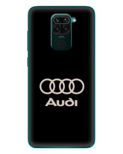 Чехол для Xiaomi Redmi 10X с картинкой «Audi — золотой логотип»