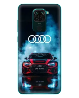 Чехол для Xiaomi Redmi 10X с картинкой «Audi Sport — неон»