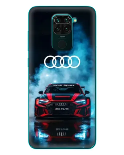 Чехол для Xiaomi Redmi 10X с картинкой «Audi Sport — неон»