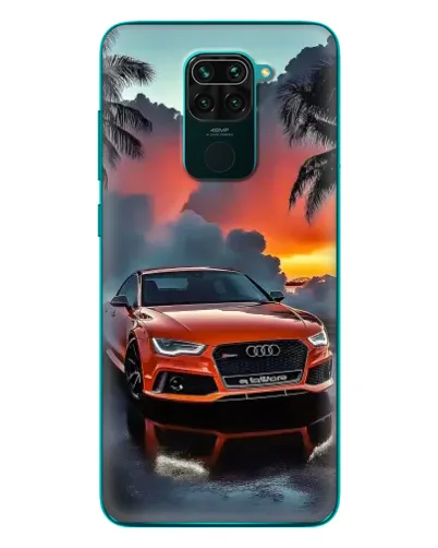 Чехол для Xiaomi Redmi 10X с картинкой «Audi — закат»