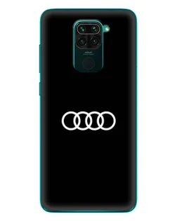 Чехол для Xiaomi Redmi 10X с картинкой «Audi White Logo»
